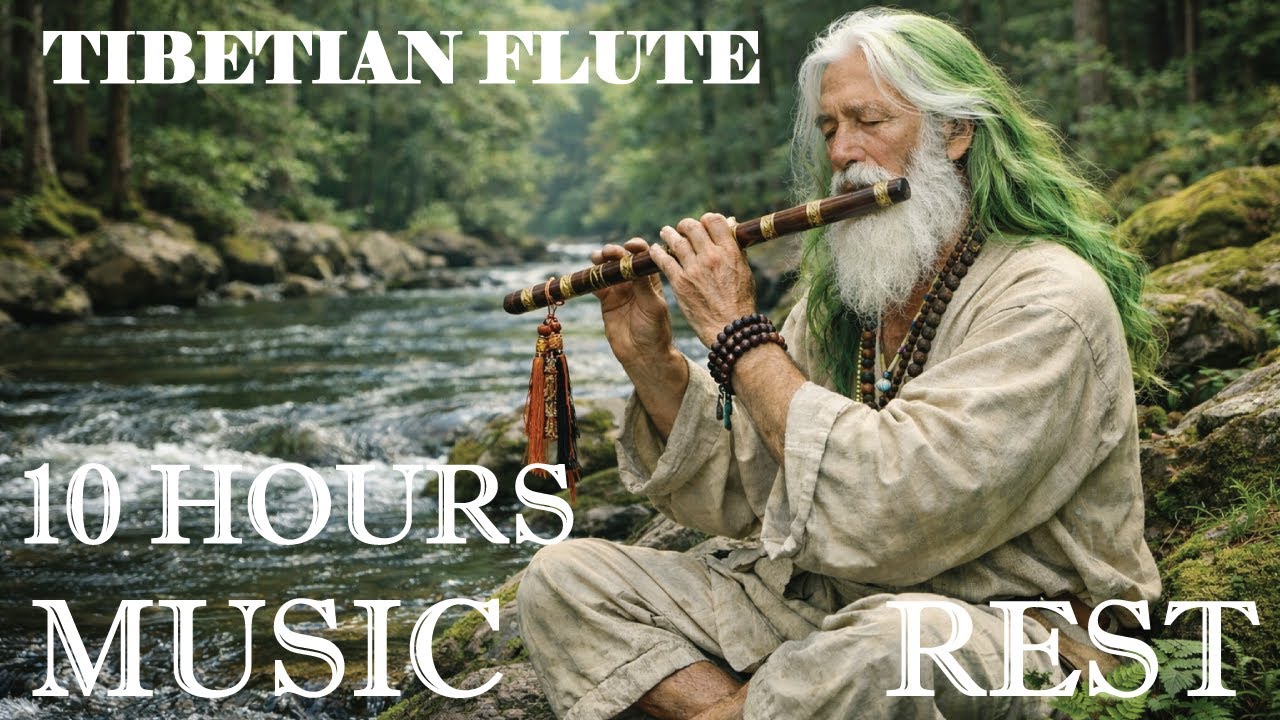 Tibetan Flute for Deep Healing, Inner Strength & Calm Mind,10 Hours Music for Meditation