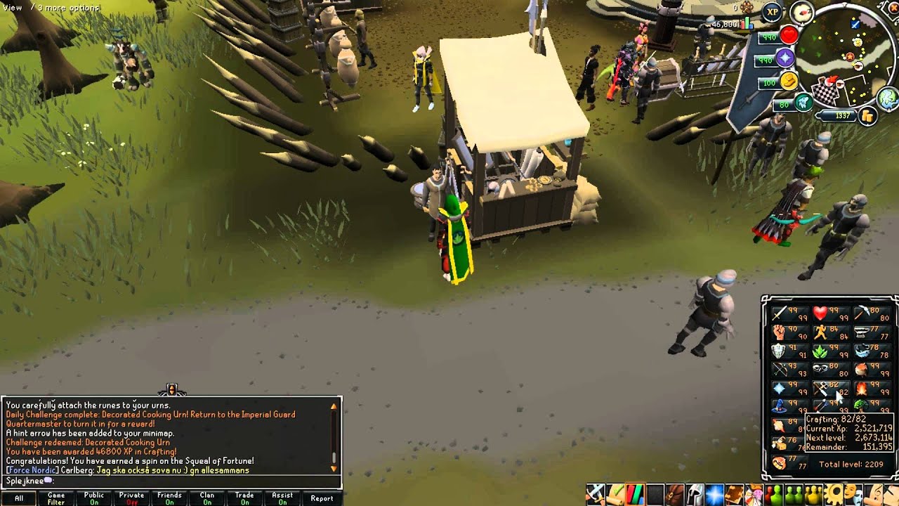 Runescape update: Challenges med Splejknee