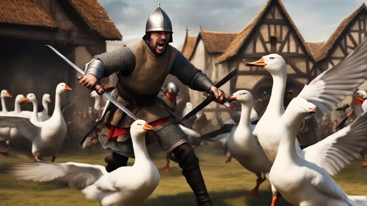 100 HOMENS vs 10.000 GANSOS - Quem venceria?