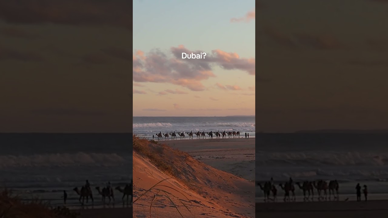 Dubai Vibes in Australia?! 😱🏜️ Sand Dunes & Ocean Views at Worimi Land #desert #dubai #australia