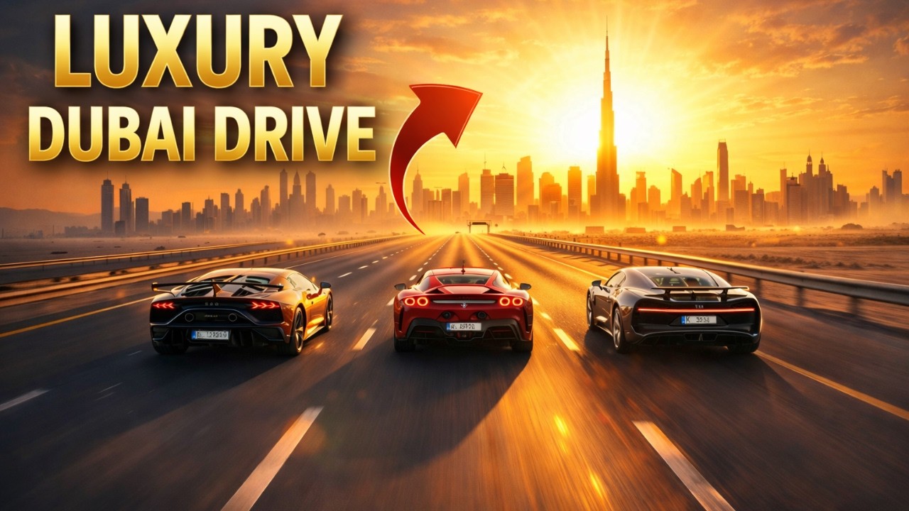 Luxury Dubai Sunset Drive 🚗 Indian Jazz Funk Fusion | 6 Hours of Uplifting Lounge Music