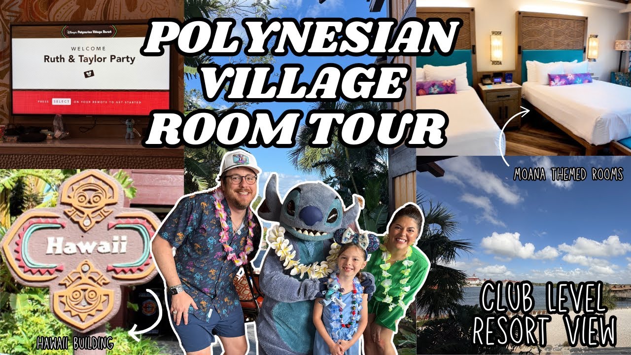 POLYNESIAN RESORT ROOM TOUR 🌺 🌊 | CLUB LEVEL Resort Stay | Moana themed room