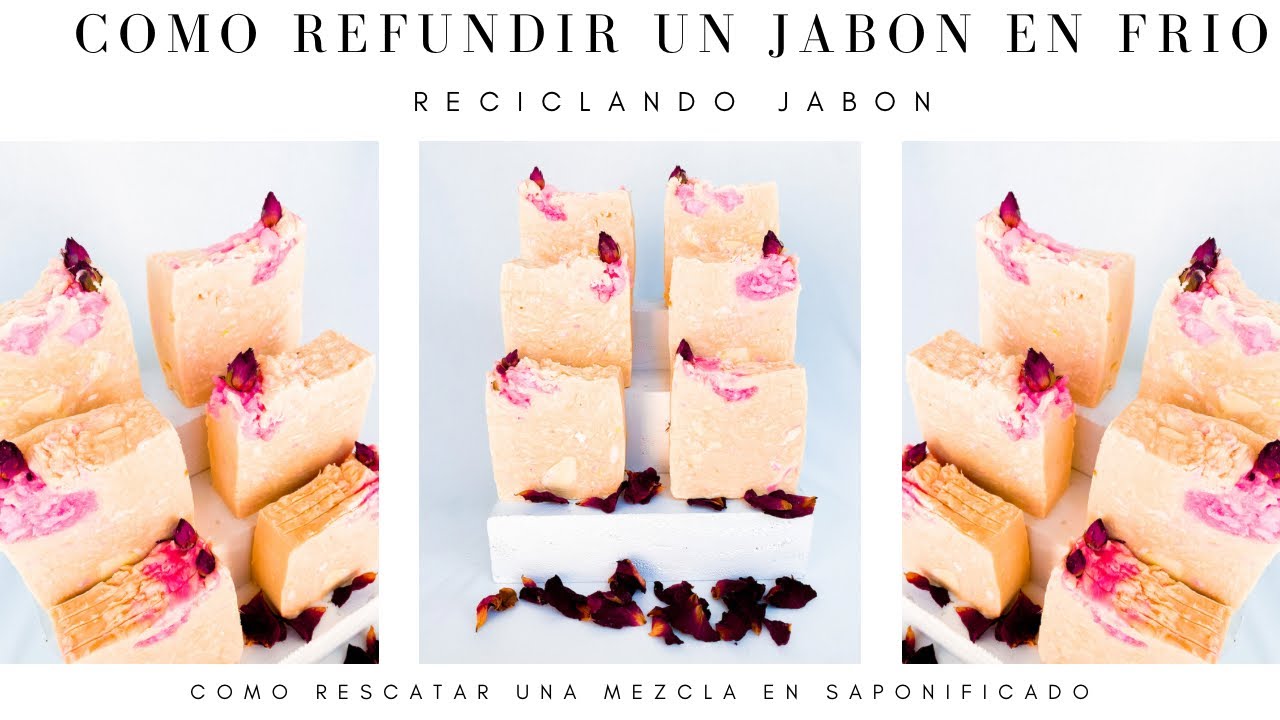 Rescata un jabón que no funcionó: Como refundir un jabón Saponificado