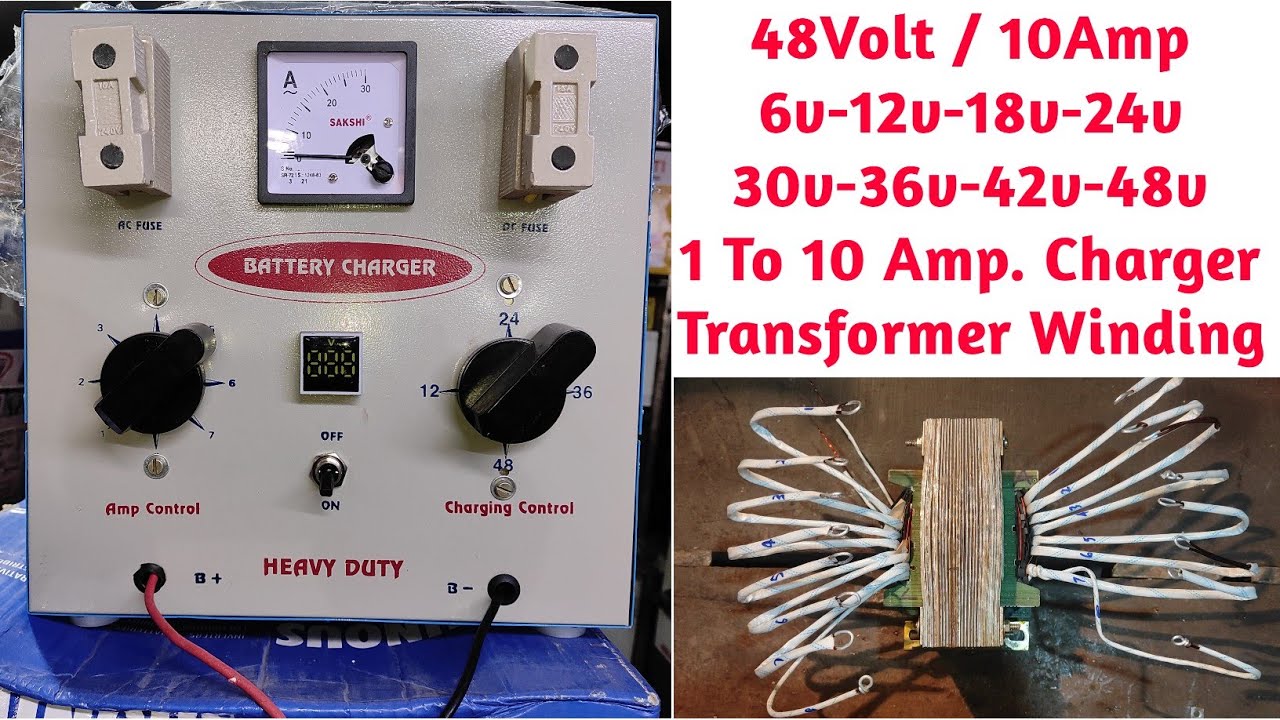 48v 10Amp. Battery Charger Winding Data Details | ELecTroNical ViKASH