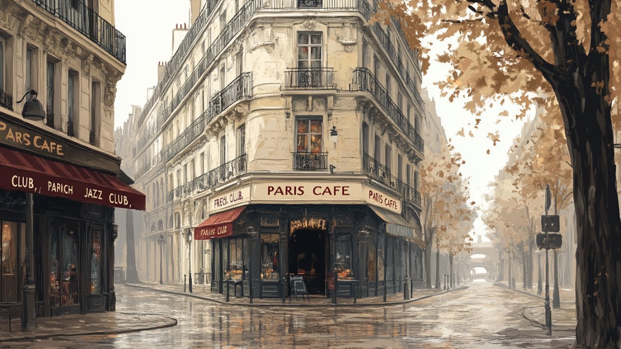 Paris Café at Dawn 🌅 French Instrumental Jazz | Peaceful Morning Vibes