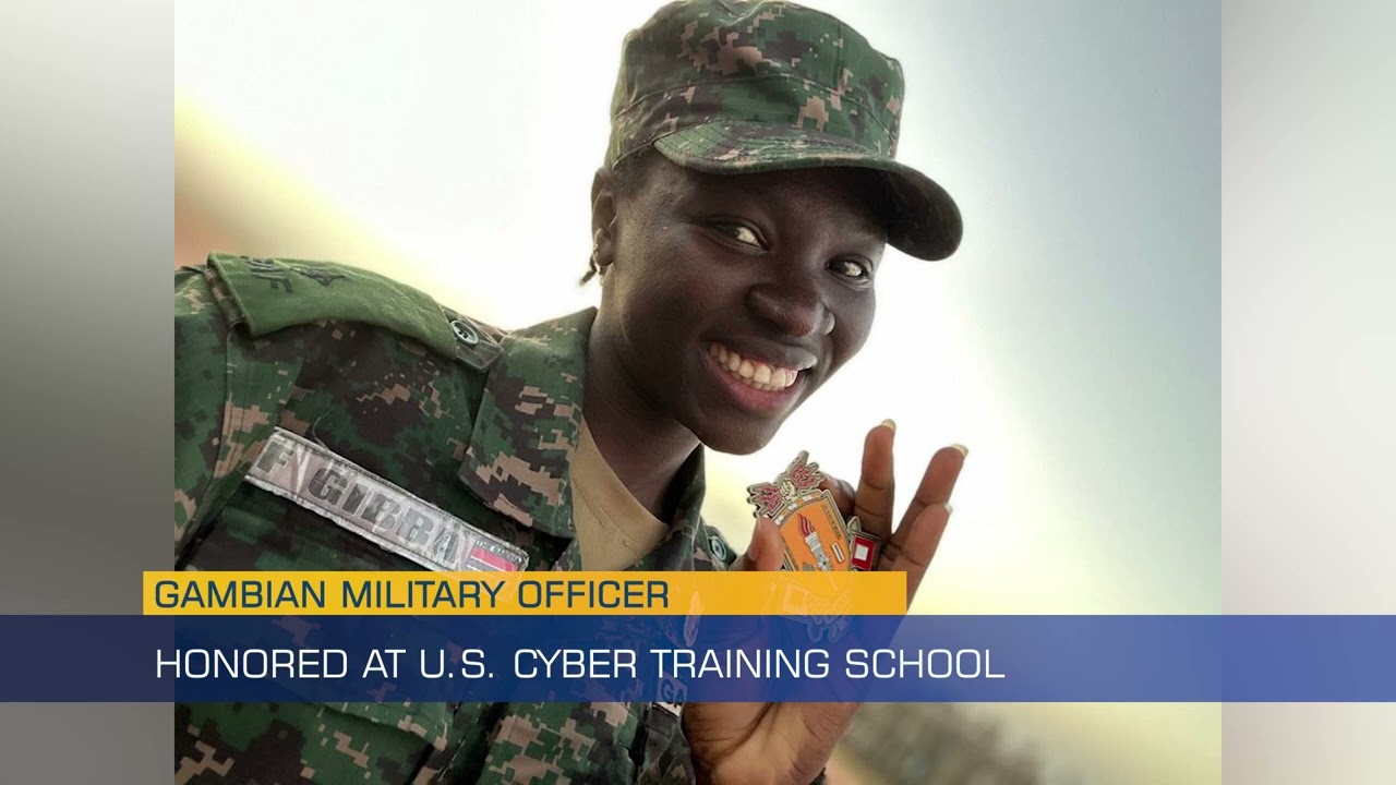 Gambian Military Officer Honored at U S  Cyber Training School