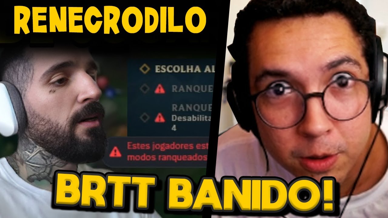BANIRAM O BRTT KKKKKKKKKKL?  -  YETZ REACT RENECRODILO