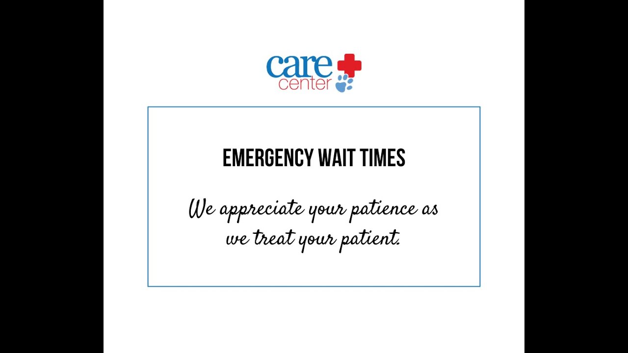 Care Center Emergency Wait Times