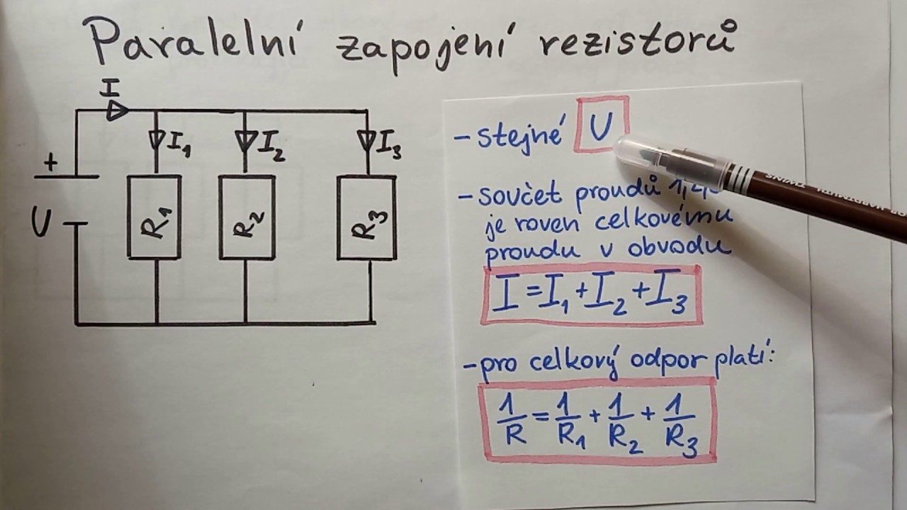 Paralelní zapojení rezistorů