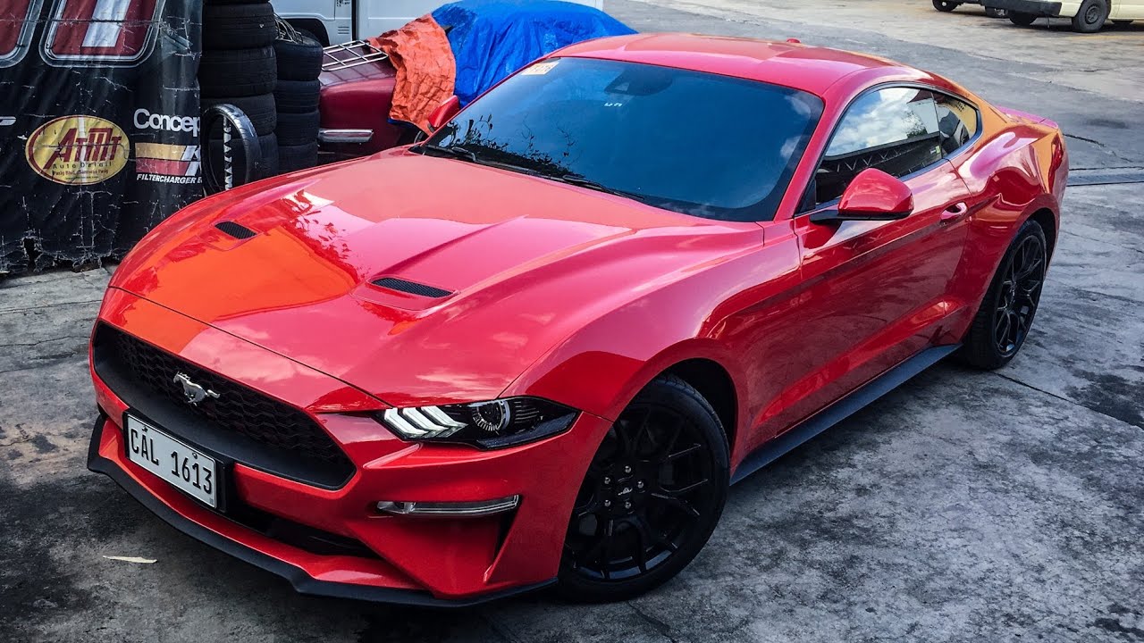 Catback exhaust system on a 2018 2.3 Ford Mustang