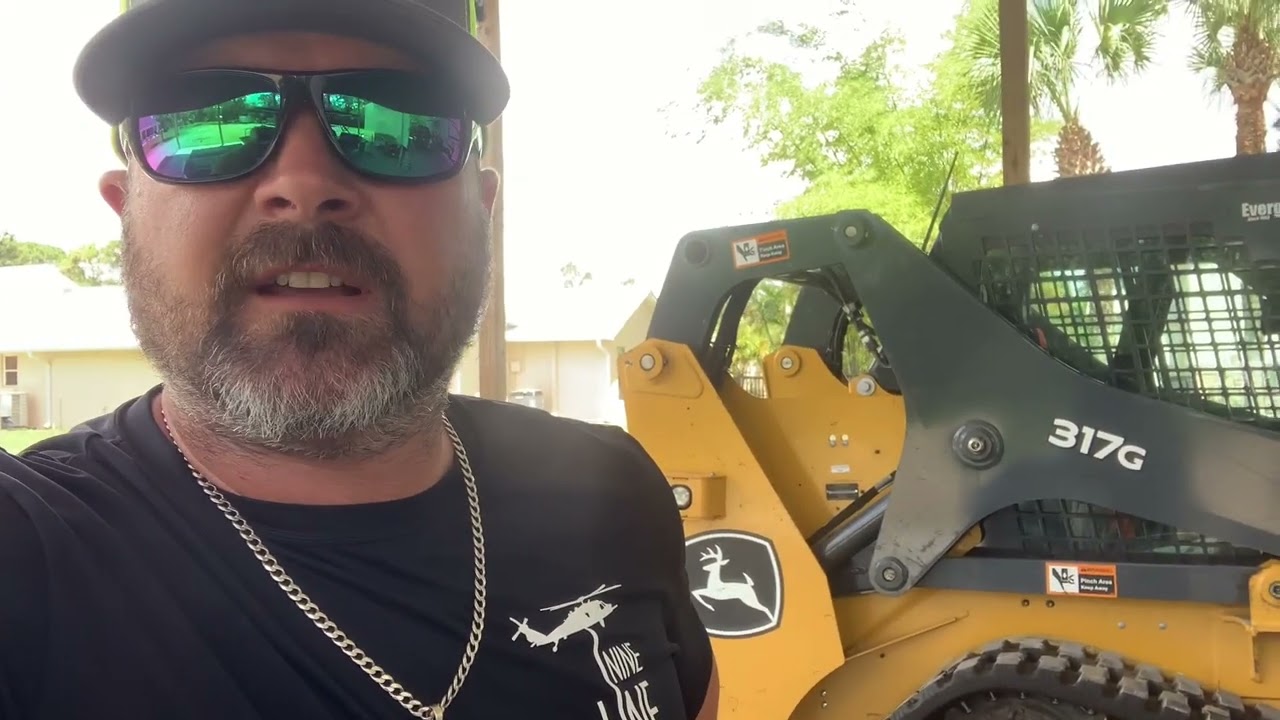 50 hour service on our John Deere 317G track loader