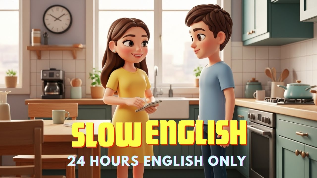 We Speak Only English for 24 Hours! | Easy English Listening Story