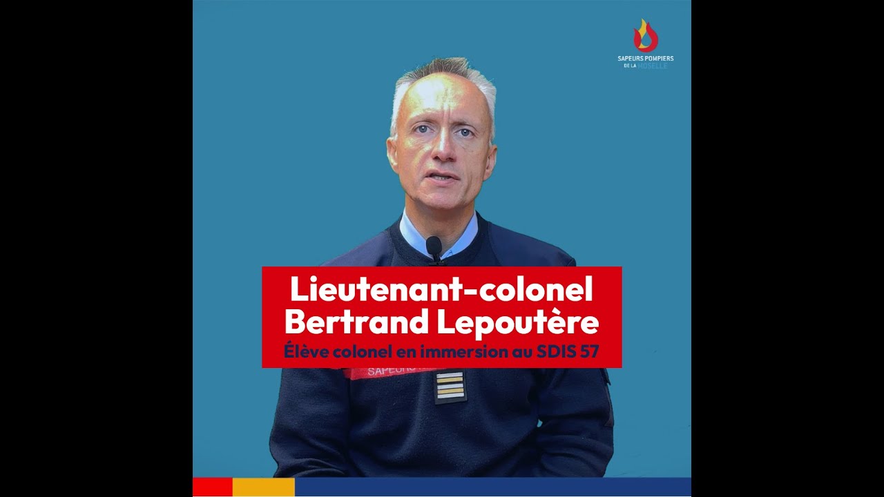 Un élève-colonel en immersion au SDIS de la Moselle ! 🫡
