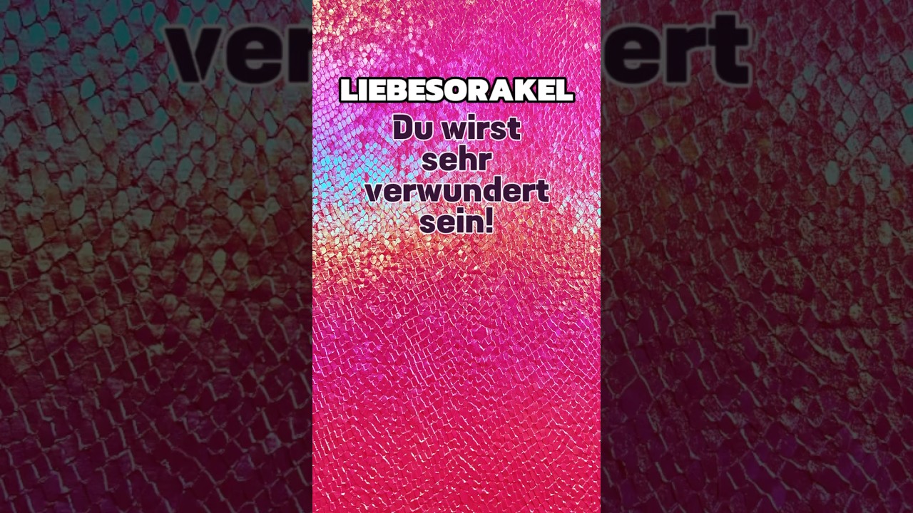 DU WIRST SEHR VERWUNDERT SEIN! #liebesorakel #botschaft #tagestarot #tagesbotschaft #tagesimpuls