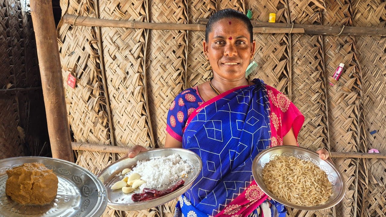 சம்பா கூனி துவையல் பழைய கஞ்சி அருமையான மதிய சாப்பாடு