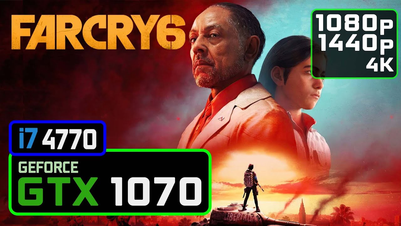 FAR CRY 6 GTX 1070 | i7 4770 | 1080p, 1440p, 2160p Benchmarks