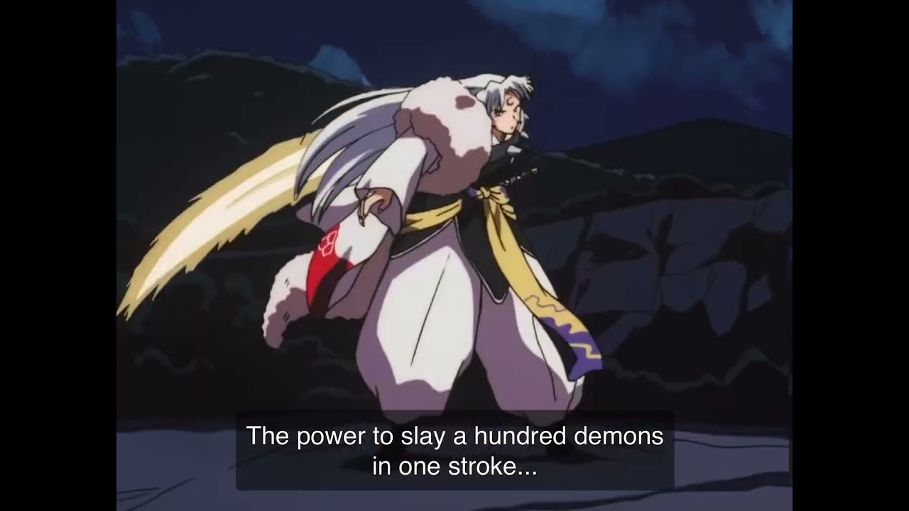 Sesshomaru Destroys A Mountain With A Single Stroke Of His Sword (Inuyasha)