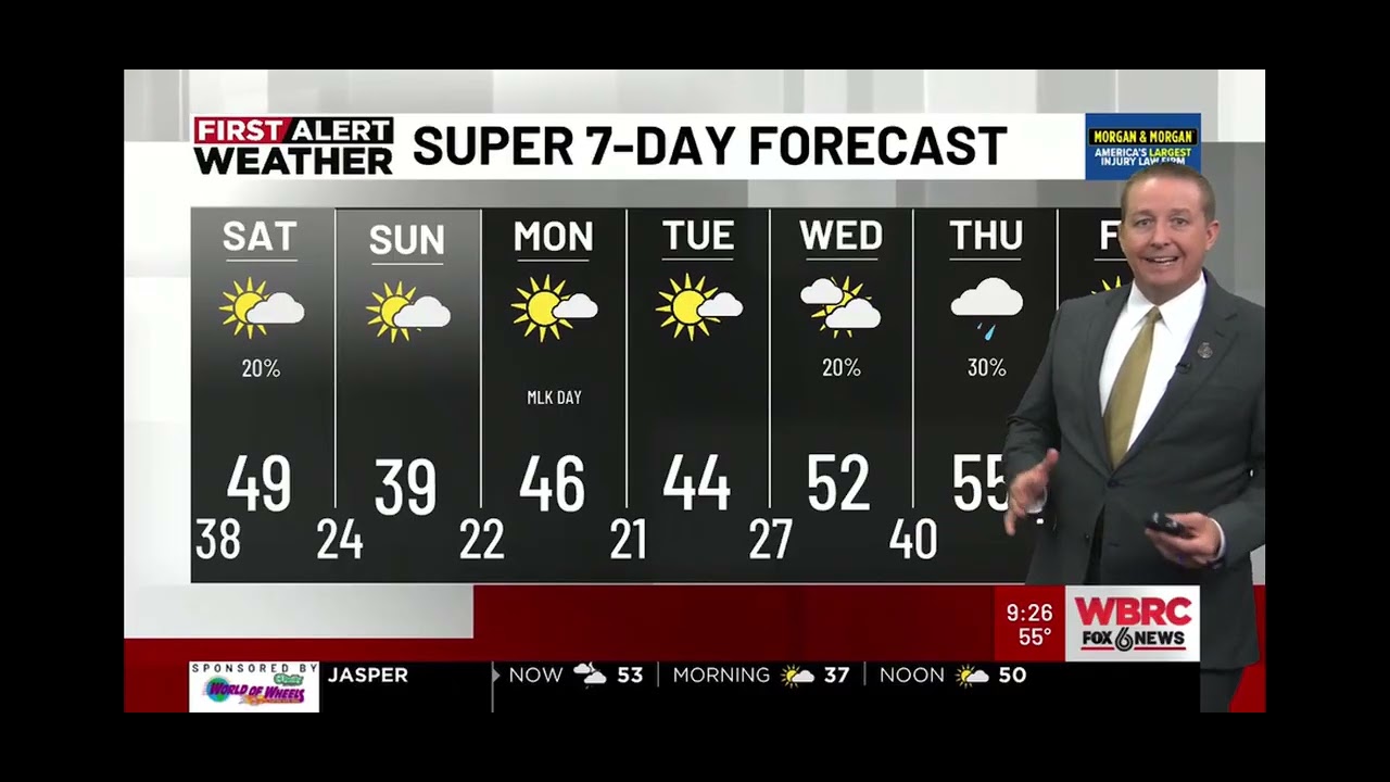 Weather forecast update from Chief Meteorologist Wes Wyatt @weswyattweather 