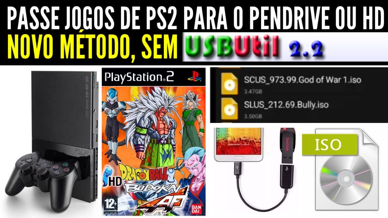 V2 como Passar jogos de PS2 pro Pen-drive pelo CELULAR📱/ NOVO MÉTODO.
