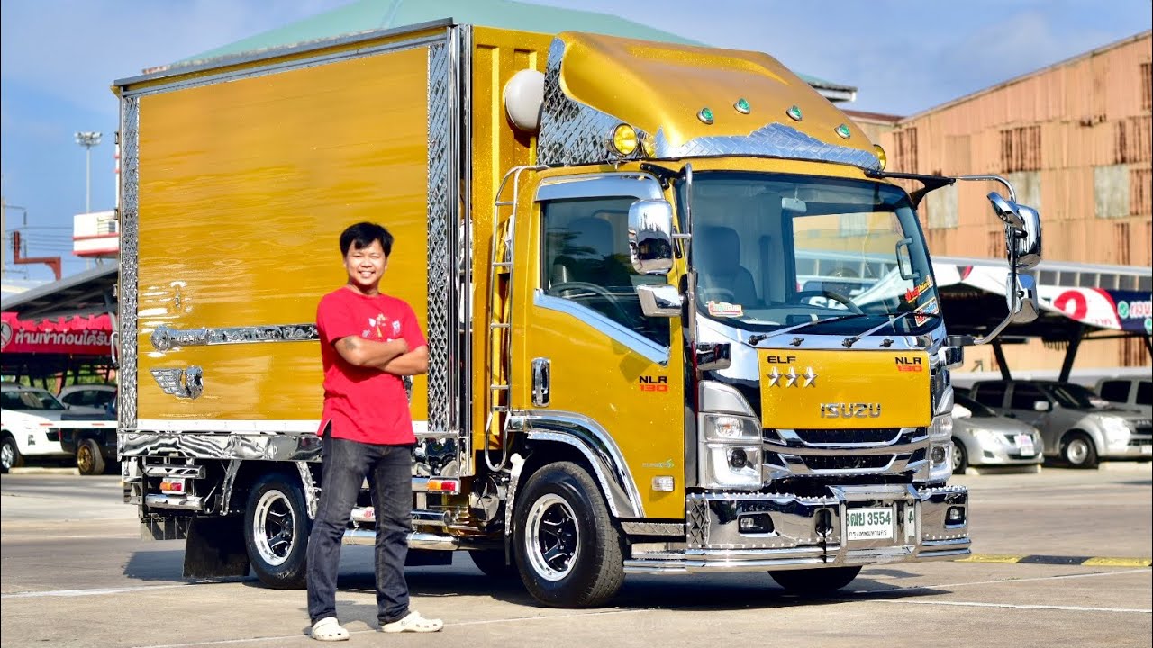 ISUZU NLR 130แรงม้า ตู้ทึบบรรทุกไข่ แปลงระบบเบรคลม ช่วงล่างครบเซ็ต แปลงขากระจก