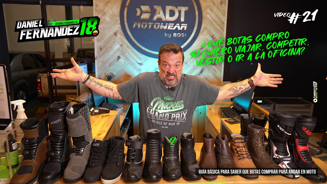 ¿Qué Botas debo comprar para mi moto? Indumentaria para motociclistas / ADT Motowear DF18
