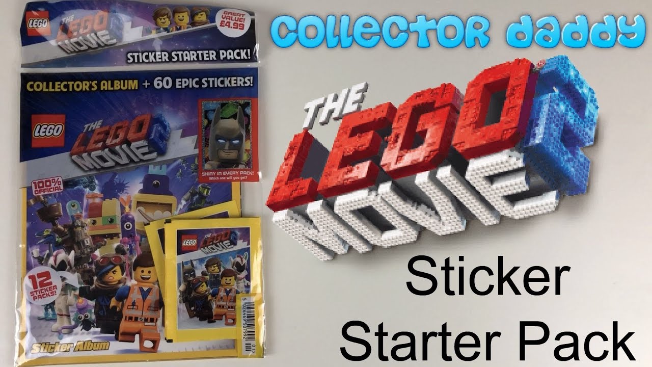 The Lego Movie 2 Sticker Collection Starter Pack and 12 packs