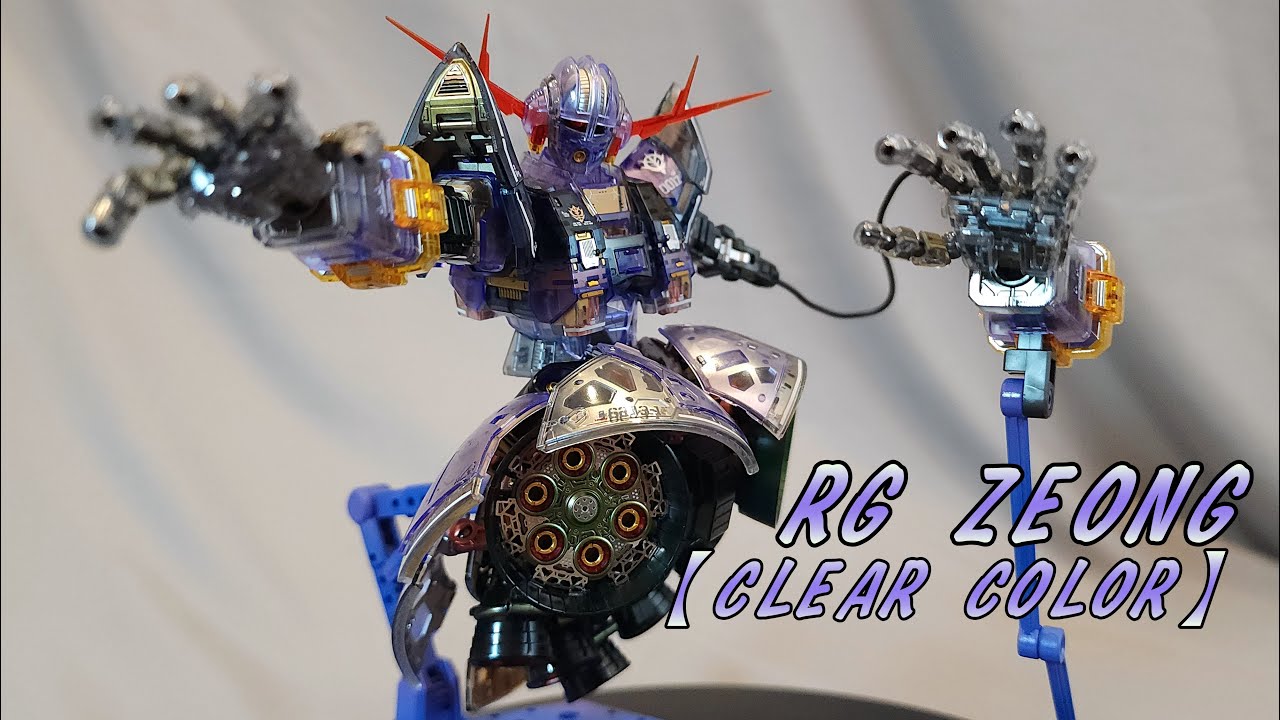【開箱+塗裝】RG 吉翁克/自護號/吉翁號 彩透版 彩色透明 ZEONG CLEAR COLOR