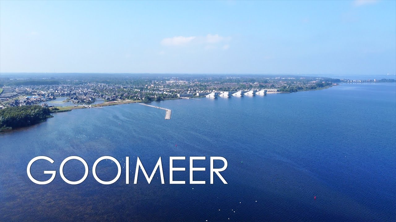 Gooimeer lake near Huizen 🇳🇱 &mdash; Aerial 4K