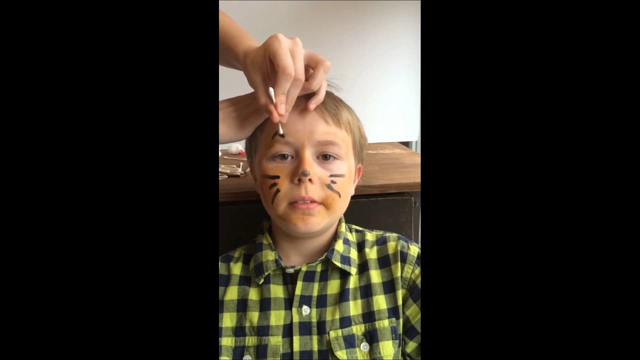 Basic face-painting | How to Face Paint a lion