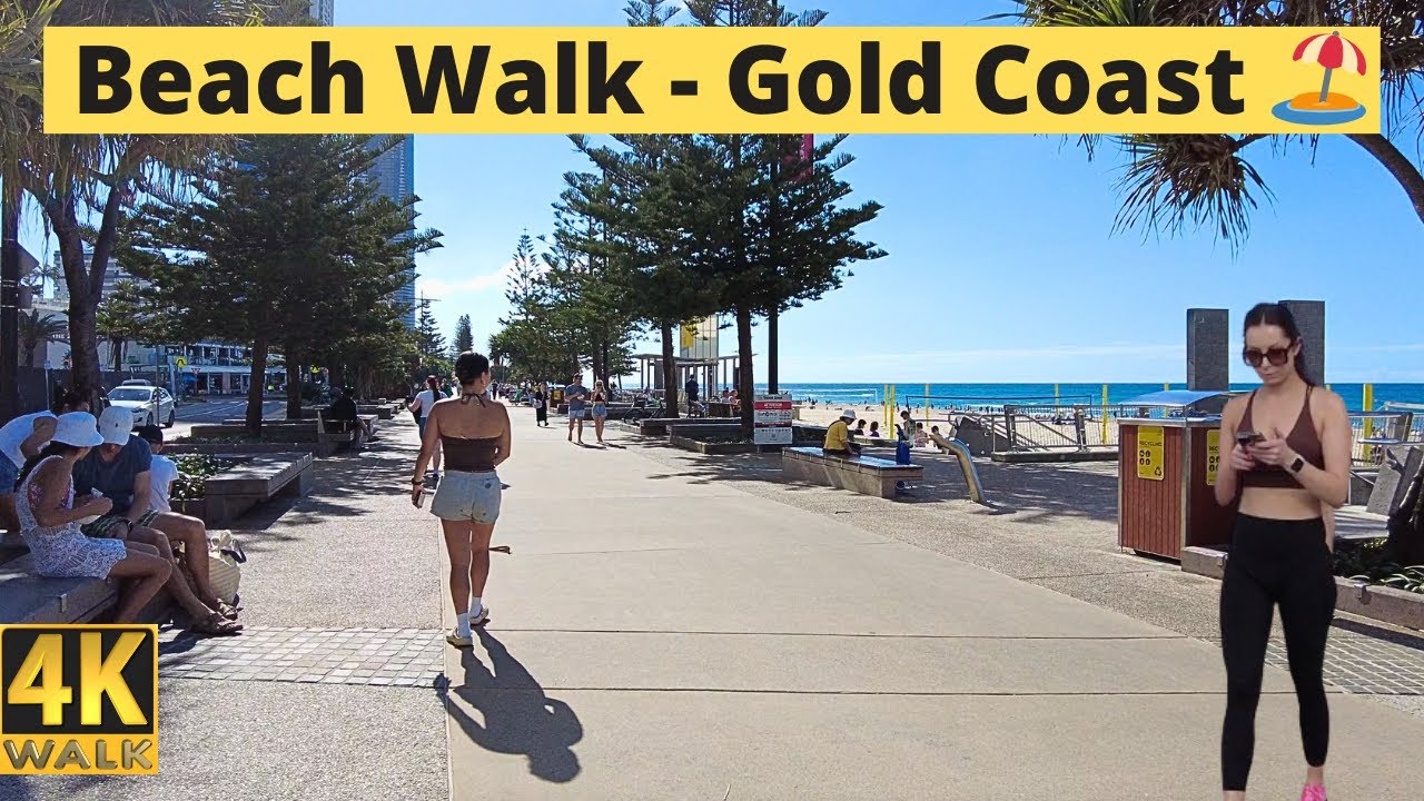 Sunday Beach Walk at Surfers Paradise Gold Coast - Australia 🇦🇺