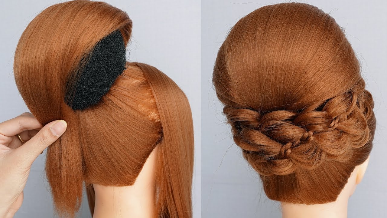 The EASIEST High Bun Hairstyle for Your WEDDING Day | Updo Hairstyle For Ladies In Party