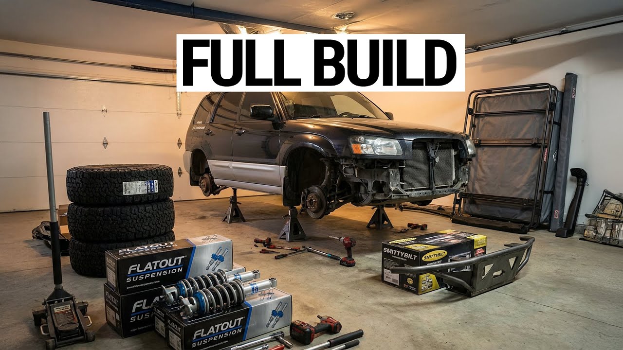 Full Off-Road Subaru Forester Build in 10 Minutes (4 Years of Mods)