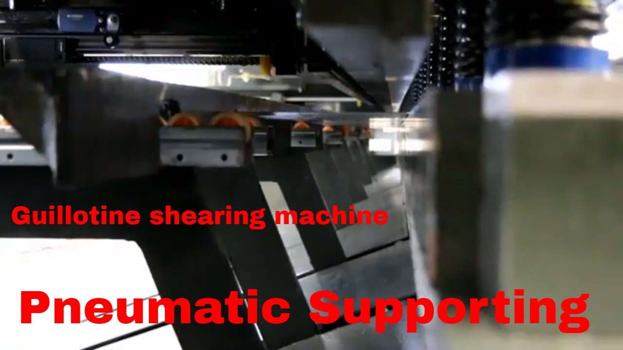 Guillotine shearing machine | LZKCNC-HG 6x4000 hydraulic shearing machine with  Pneumatic Supporting