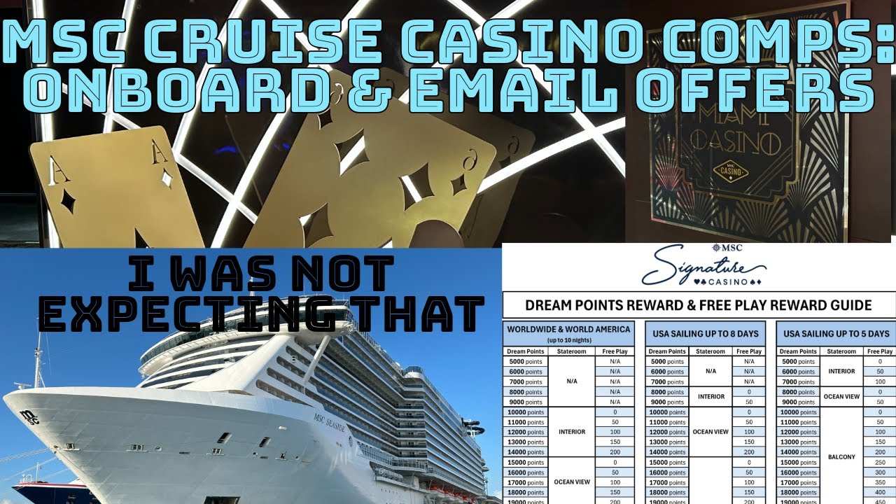 Бонусы от MSC Cruise Casino: предложение на борту и по электронной почте. Включая полный сюрприз.