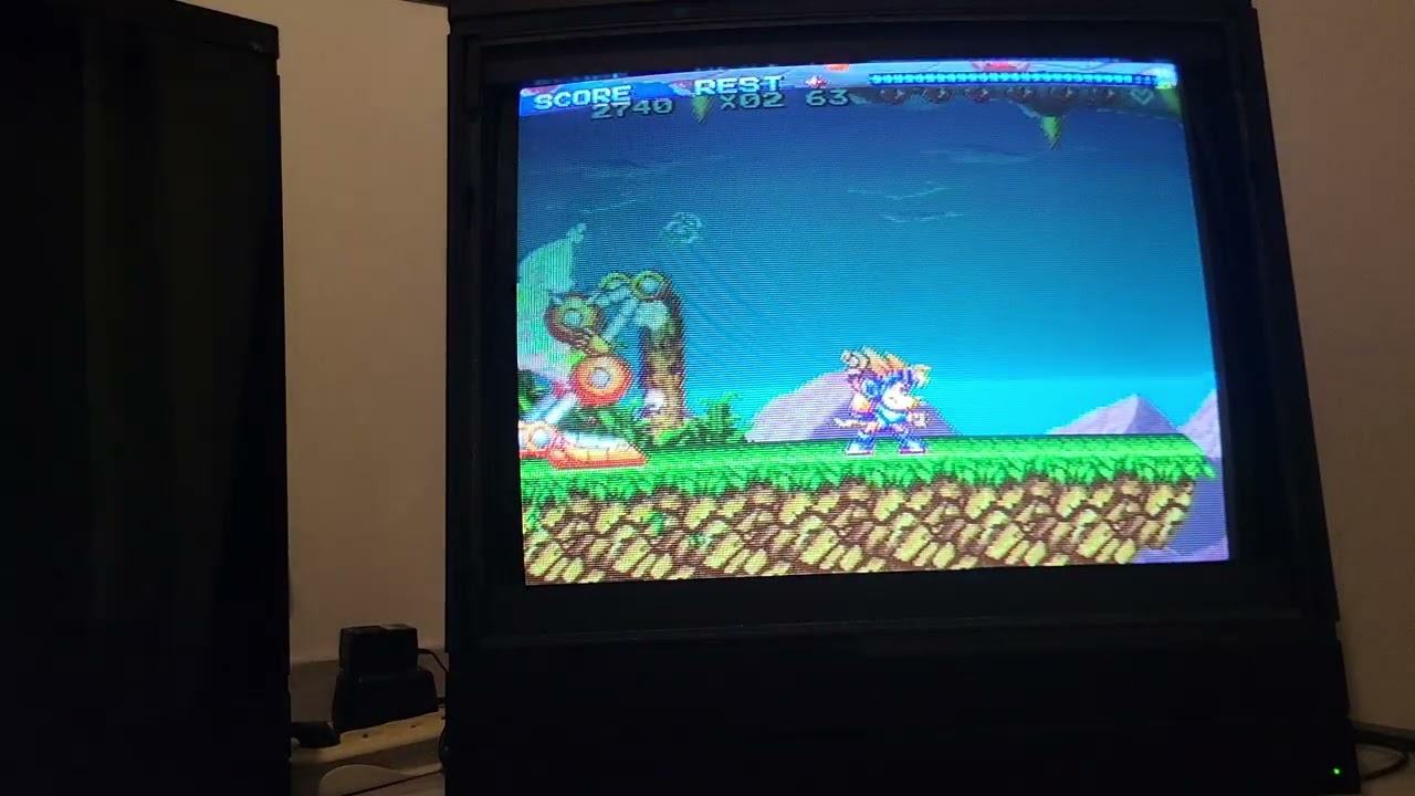 Sparkster - 1er niveau présentation + intro (SFC)