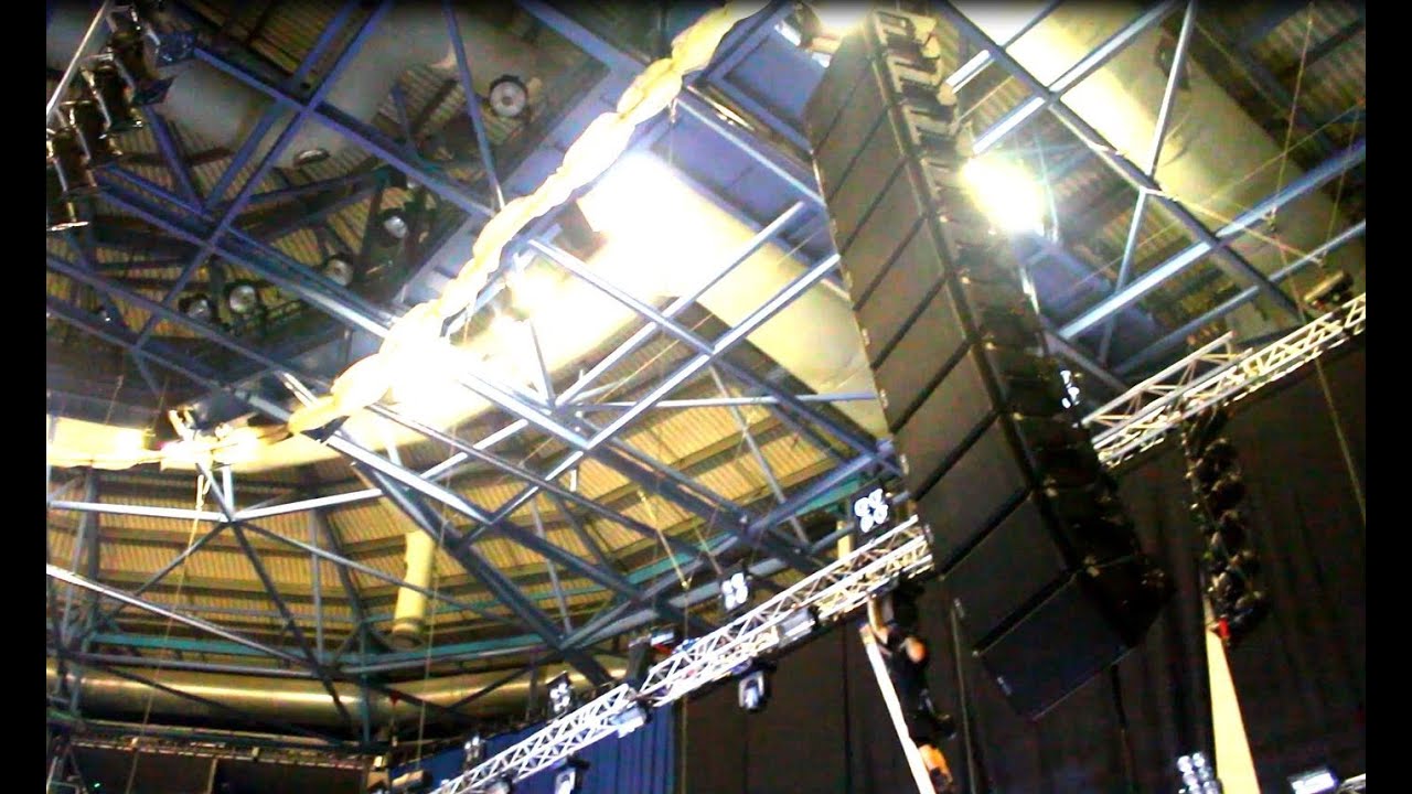 Installing a Line Array into a sports arena - a quick overview