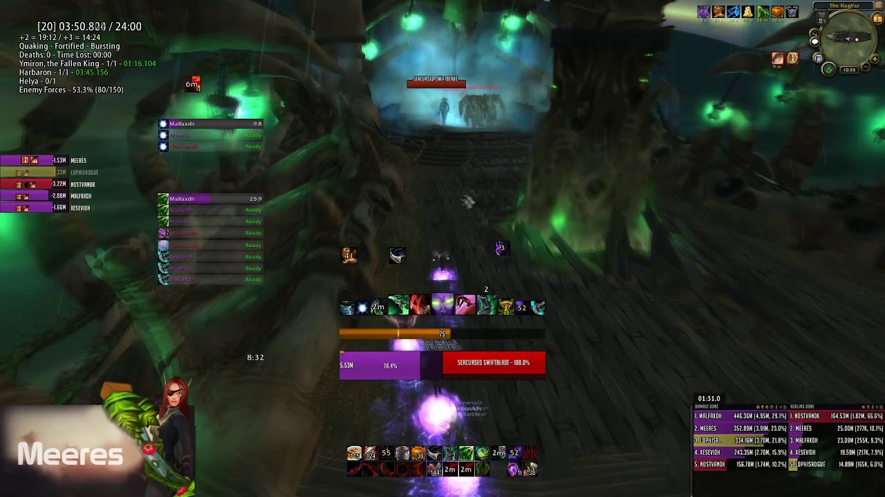 7:27 Maw of Souls vs 4 DPS - Team FSY