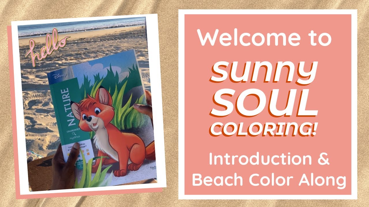 Welcome to my channel! Introduction & Beach Color Along | Disney Mystery Color by Number