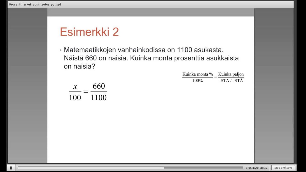 Prosenttilaskuja