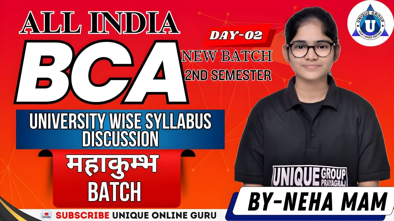 BCA 2nd SEMESTER | MATHEMATICS | For All University | SYLLABUS DISCUSSION | DAY-01