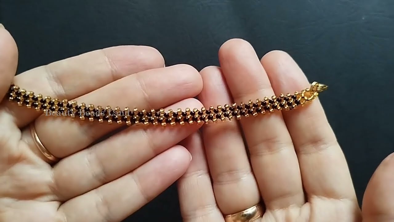 Easy Beaded Bracelet Making, Seed Bead Chain Beading Tutorial for Beginners