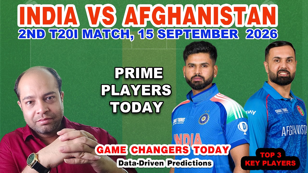 IND vs AFG Today Match Analysis | IND vs AFG 2nd T20I Dream11 Prediction 🔥Pitch Report & Best c & VC