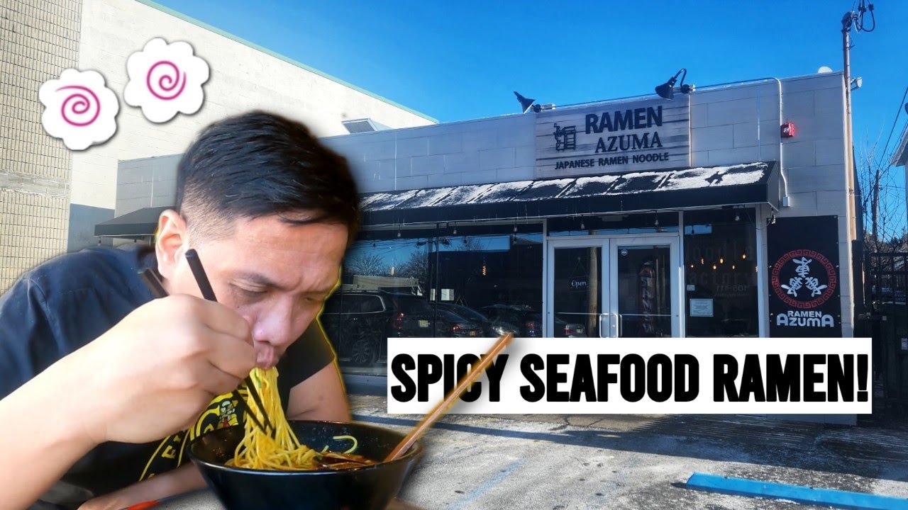 Azuma Ramen - NJ's Newest Spot for Japanese Ramen!  Try the Spicy Seafood!