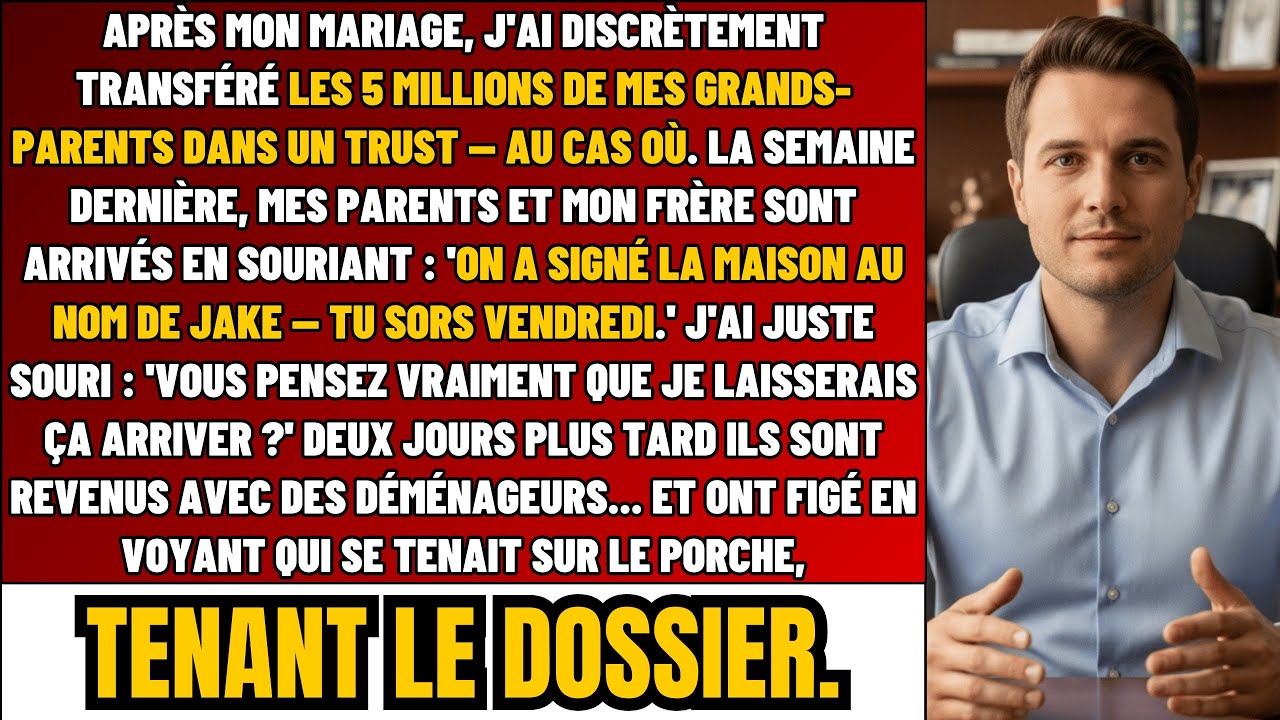 Après Mon Mariage, J’Ai Mis Discrètement 5 M$ De Mes Grands-Parents Dans Un Trust – Au Cas Où…