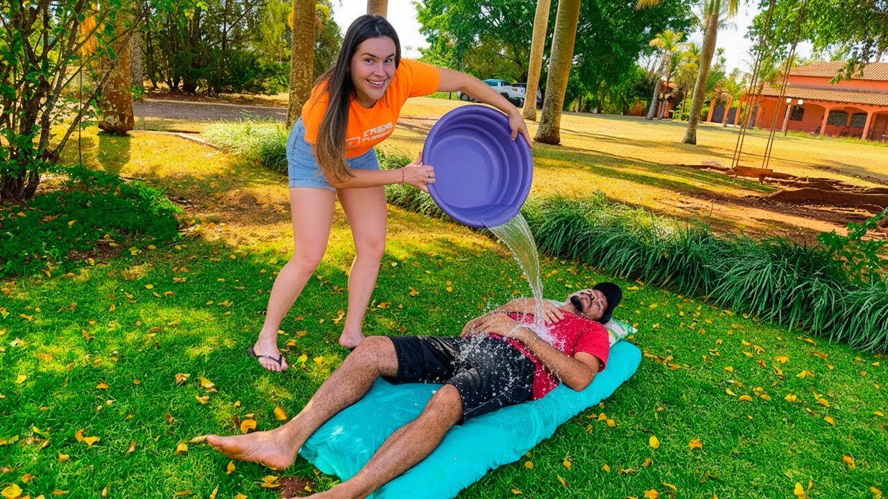 PEGAMOS ELE DORMINDO ESCONDIDO AGORA ELE NÓS PAGA 