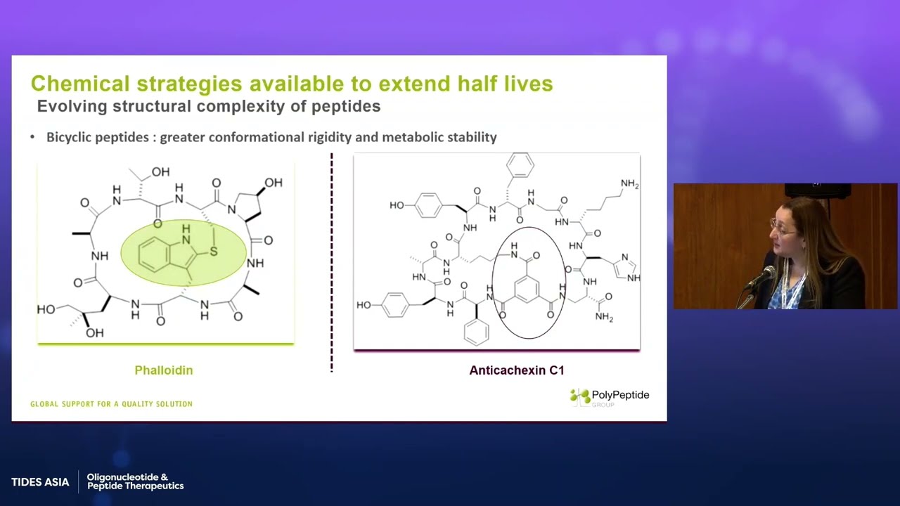 Chemical strategies in extending half-lives of therapeutic peptides, El Djouhar Rekai, TIDES ASIA