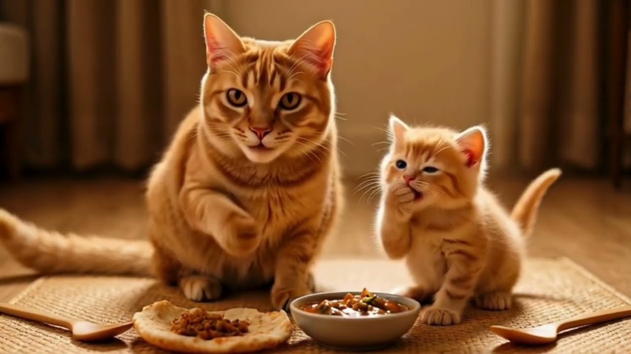 Mama Cat & Kitten 🐾 | Heartwarming Cat Family Stories
