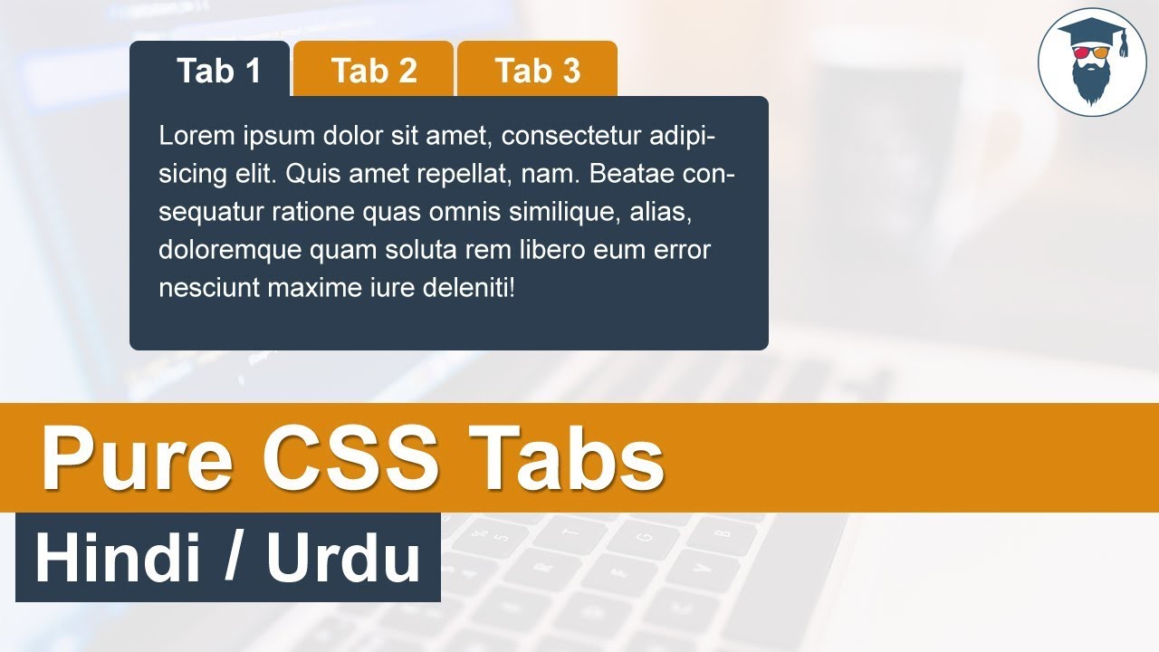 Pure CSS Tabs Tutorial in Hindi / Urdu