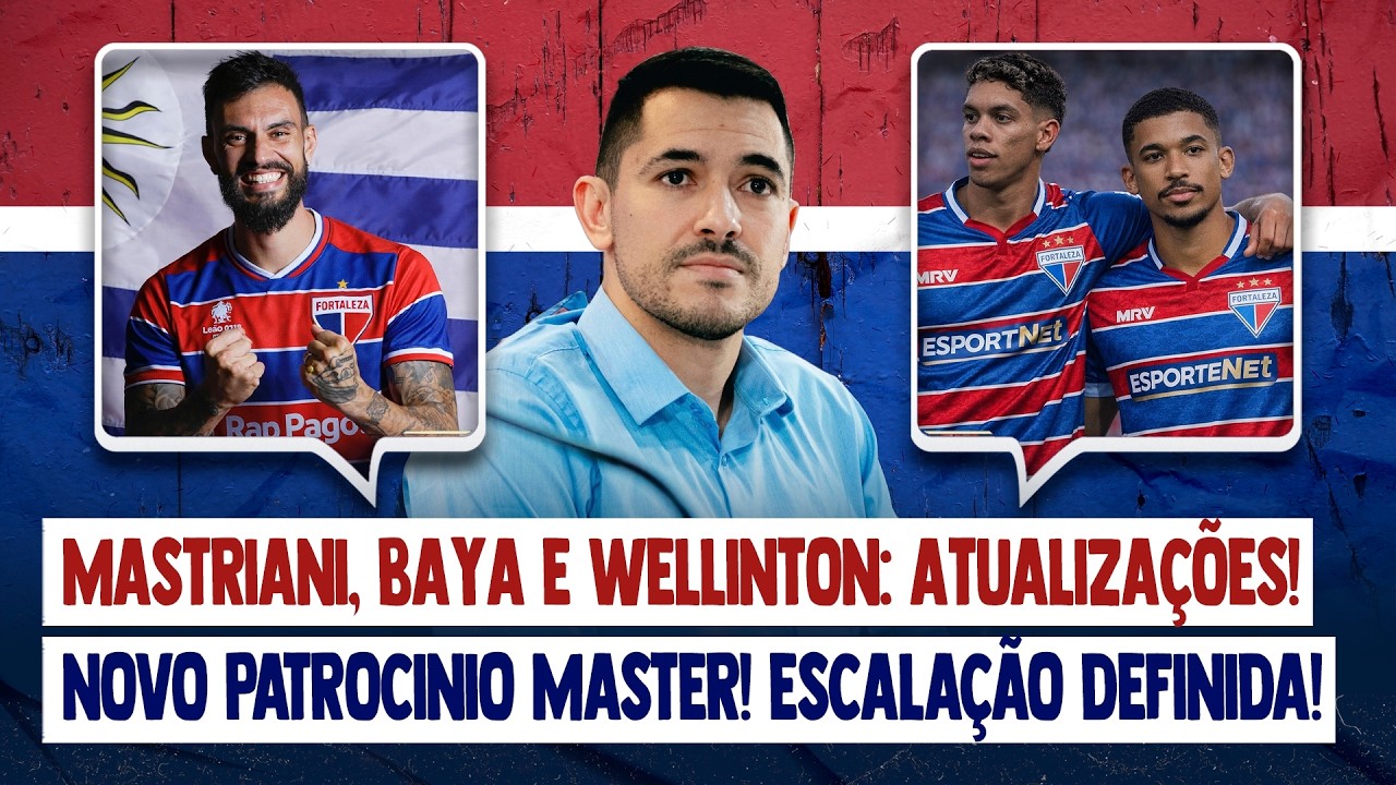 🚨 MASTRIANI, PAULO BAYA E WELLINTON: ATUALIZAÇÕES! NOVO PATROCINADOR MASTER E MUDANÇAS NA ESCALAÇÃO!