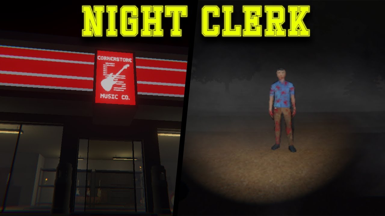 O ASSASSINO da LOJA DE MUSICA - Night Clerk Gameplay